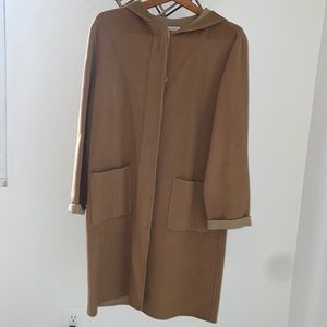 BROOKS BROTHERS 346 camel unlined bench coat